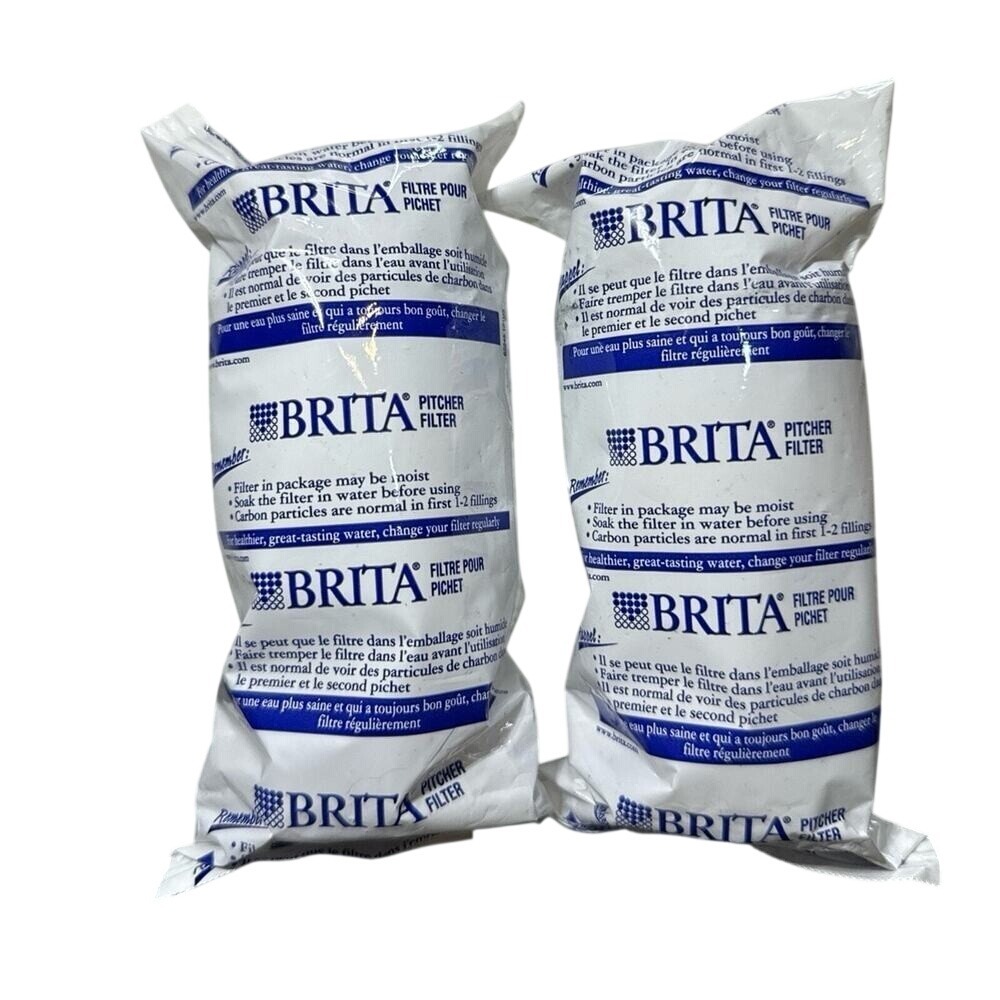 Brita‎ Pitcher Filter Replacement 2-Pack Standard Water Filters White New Sealed